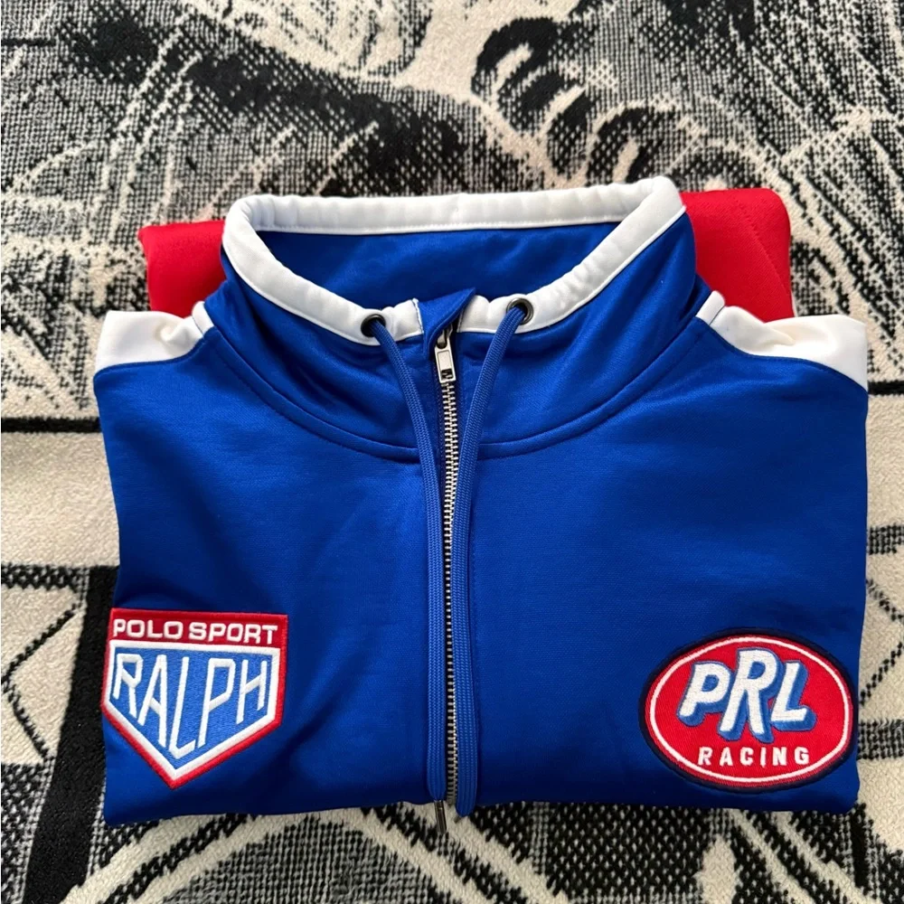 Polo Sport Ralph Lauren Racing Team Red/White/Blue Quarter-Zip Pullover Sweater